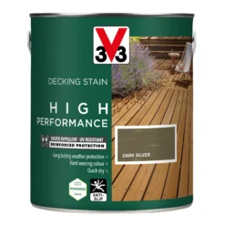 V33 High Performance Dark Silver Satin Quick Dry Decking Stain, 2.5L 6 V33 High Performance Dark Silver Satin Quick Dry Decking Stain, 2.5L -Trade Point Sale v33 high performance dark silver satin quick dry decking stain 2 5l3153895180795 08c bq