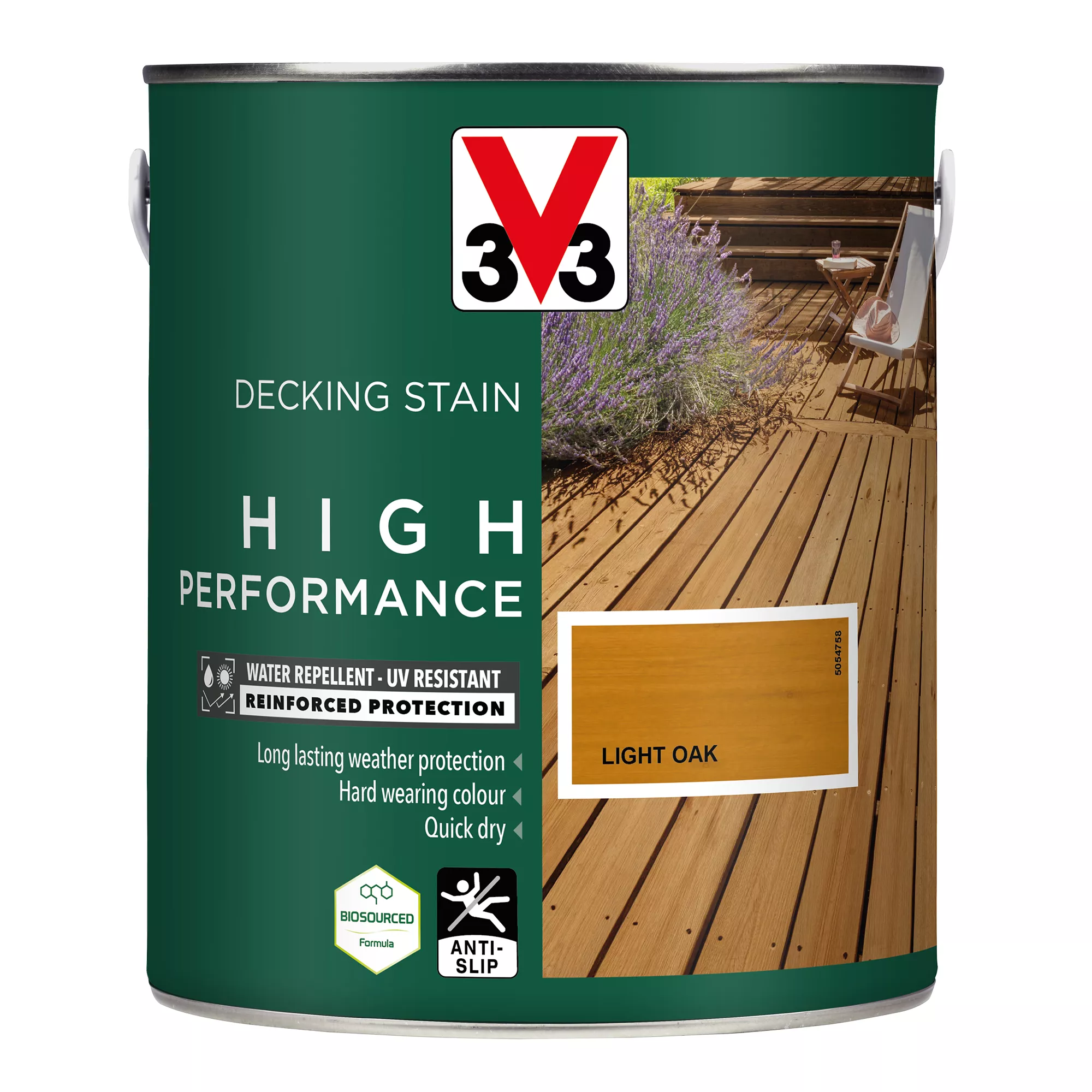 V33 High Performance Light Oak Satin Quick Dry Decking Stain, 2.5L 4 V33 High Performance Light Oak Satin Quick Dry Decking Stain, 2.5L - Image 2