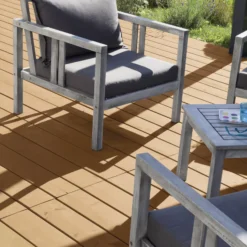 V33 High Performance Light Oak UV Resistant Decking Wood Oil, 5L -Trade Point Sale v33 high performance light oak uv resistant decking wood oil 5l3153895164429 01i bq