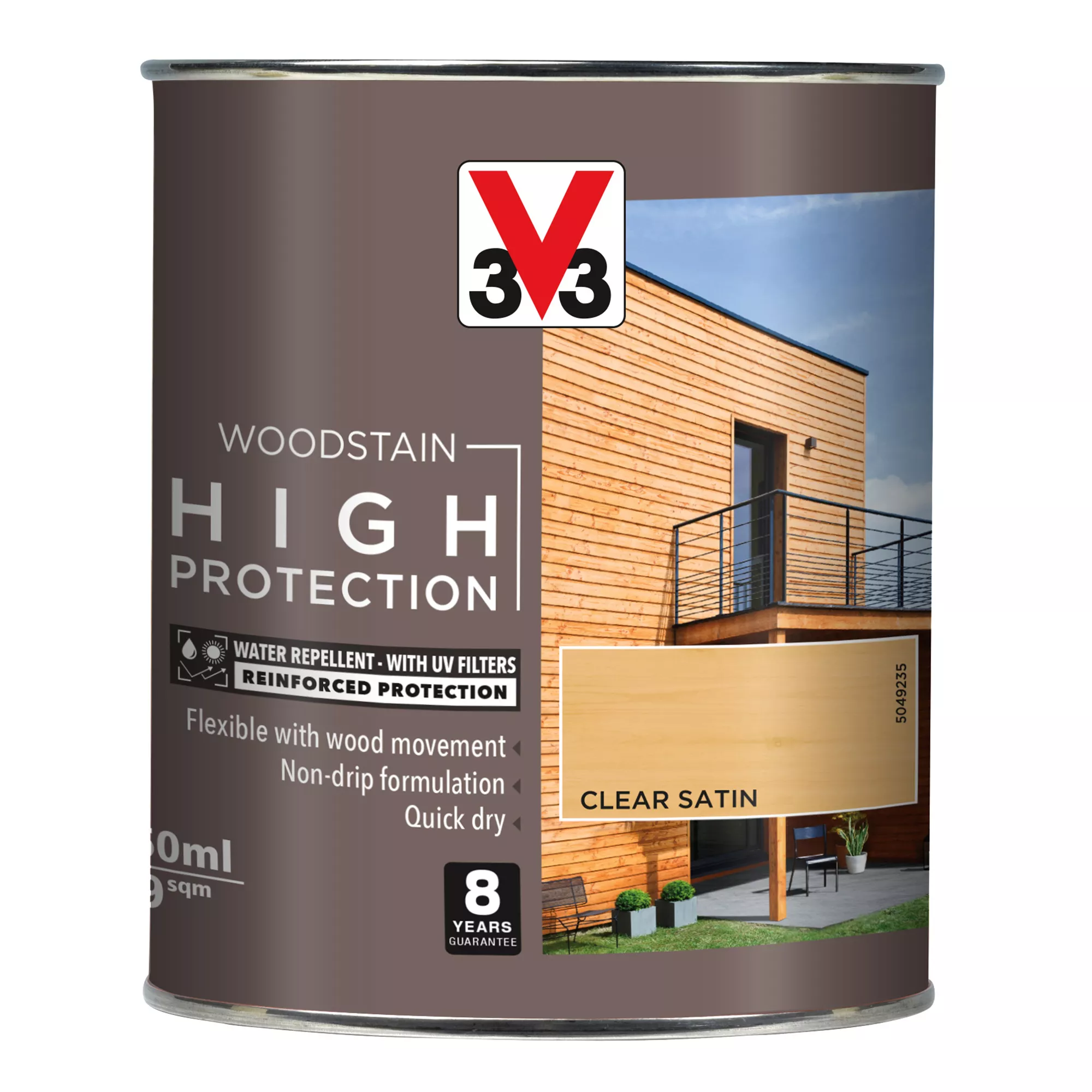 V33 High Protection Clear Mid Sheen Wood Stain, 750ml 4 V33 High Protection Clear Mid Sheen Wood Stain, 750ml - Image 2